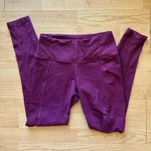 Victoria's Secret Sport Magenta Leggings with mesh side